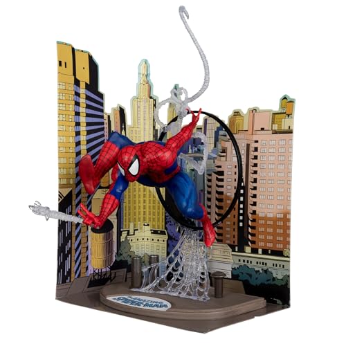 Bizak McFarlane Figura de Spiderman Edición Limitada basada en el cómic número 301 de The Amazing Spidermnan, Posada no articulada, de Escala 1:10, 18cm, + 1 Tarjeta Coleccionable, (64384762)