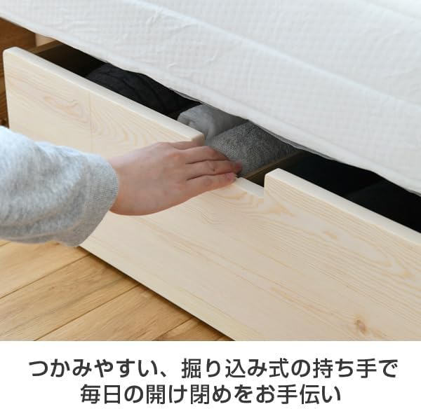 パイン材ベッド下収納ボックス2個フタ付き 楽天市場】ベッド下 収納ボックス 2個組 高さ18.5 キャスター