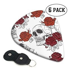 Lot de 6 médiators motif tête de mort pour guitare acoustique, guitare électrique, basse, ukulélé – fins, moyens et… - Les Beatles, Paul McCartney, John Lennon, RIngo Starr, George Harrison Lot de 6 médiators motif tête de mort pour guitare acoustique, guitare électrique, basse, ukulélé - fins, moyens et… – Image 2