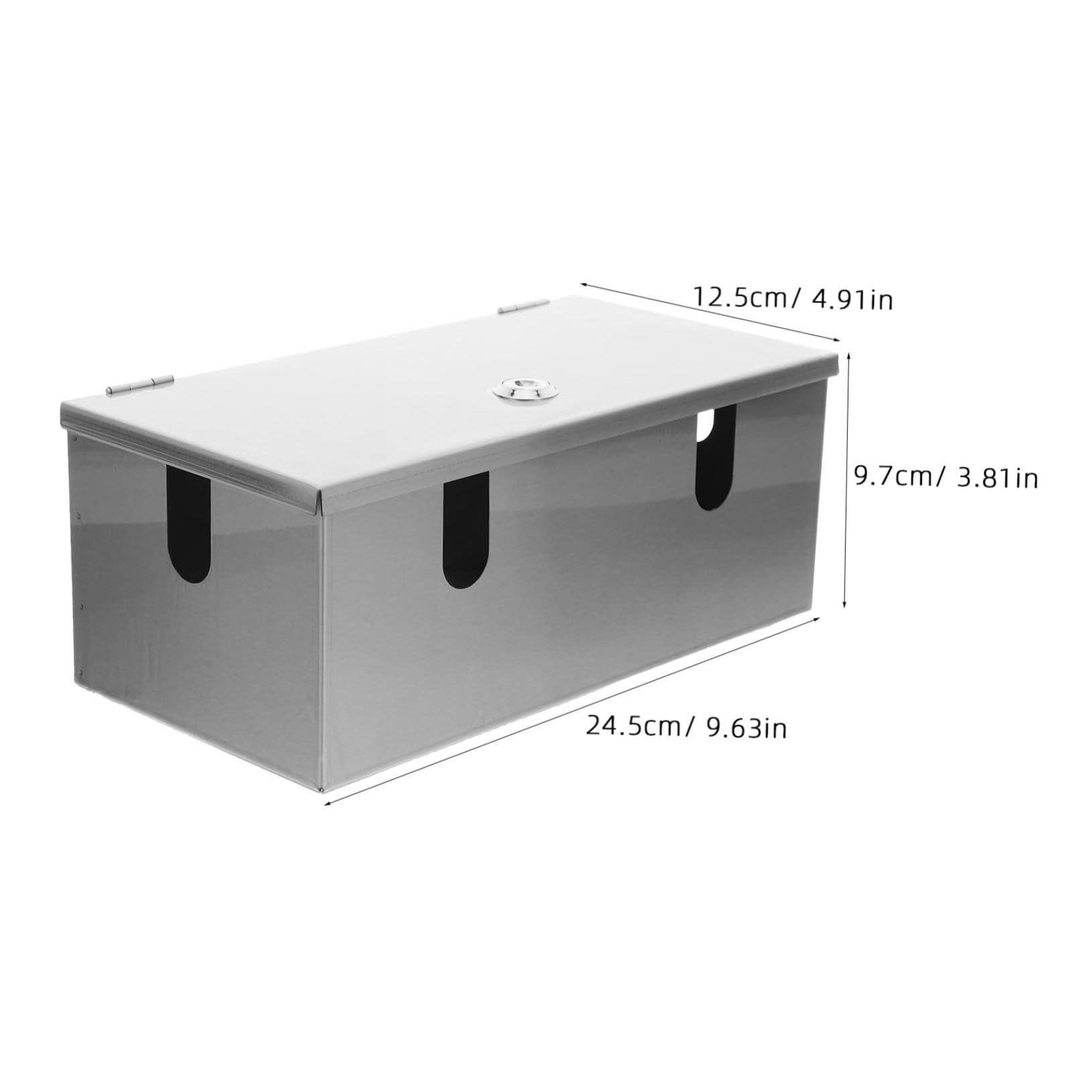 Caja de Enchufe con Cerradura Resistente al Agua Acero Inoxidable para Exterior Cubierta Protectora Antirrobo para Conexiones Eléctricas Montaje Pared Adaptable