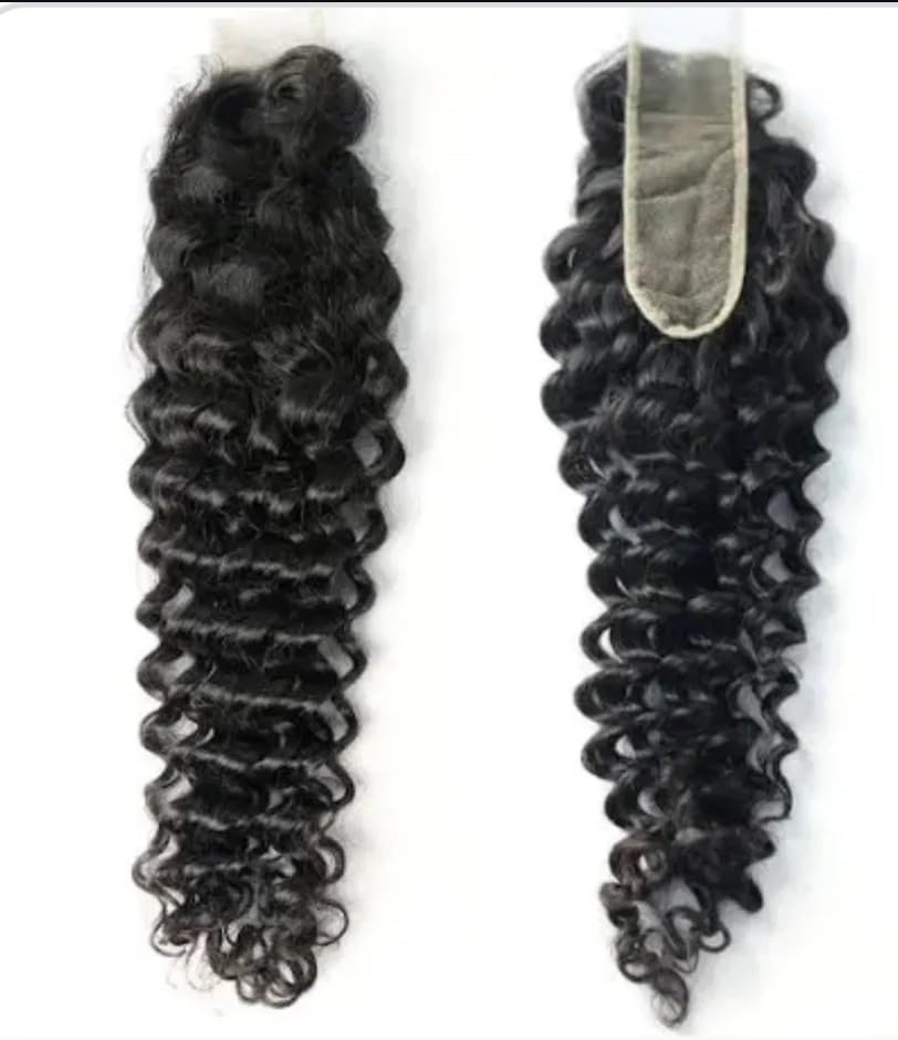 18" 2x6 HD Top Lace Closure 12A Premium Virgin Human Hair Deepwave Loose Curly 12A