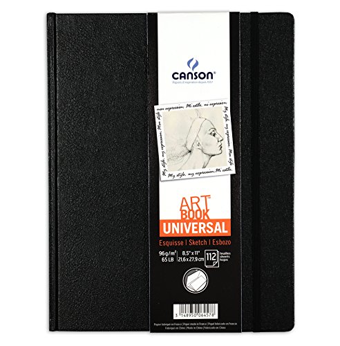 Canson - CANSON Bloc de croquis ARTBOOK UNIVERSAL, 216 x 279 mm, noir