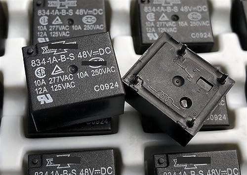 Relé 48VDC 834-1A-BS micro relé de 4 pines 10A para circuito impreso y cuadros eléctricos