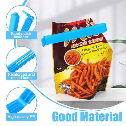 Redamancy 40 Stück Verschlussclips, Länge 7cm, 9cm, 11cm Mehrere Farben Clips für Tüten, Lebensmittel Clips, Verschlussklammern Clips für Versiegeln Gefrierbeutel, Snacks, Nüsse, Kaffee