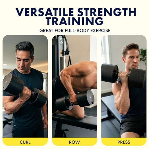 Image of Squatz Adjustable Dumbbell Set 70-140LB Adjustable Dumbbells For Home Gym, Anti-Slip Handle With Heavy‑Duty Plates, Exercise Fitness Dumbbells For Home Gym Strength & Weight Training