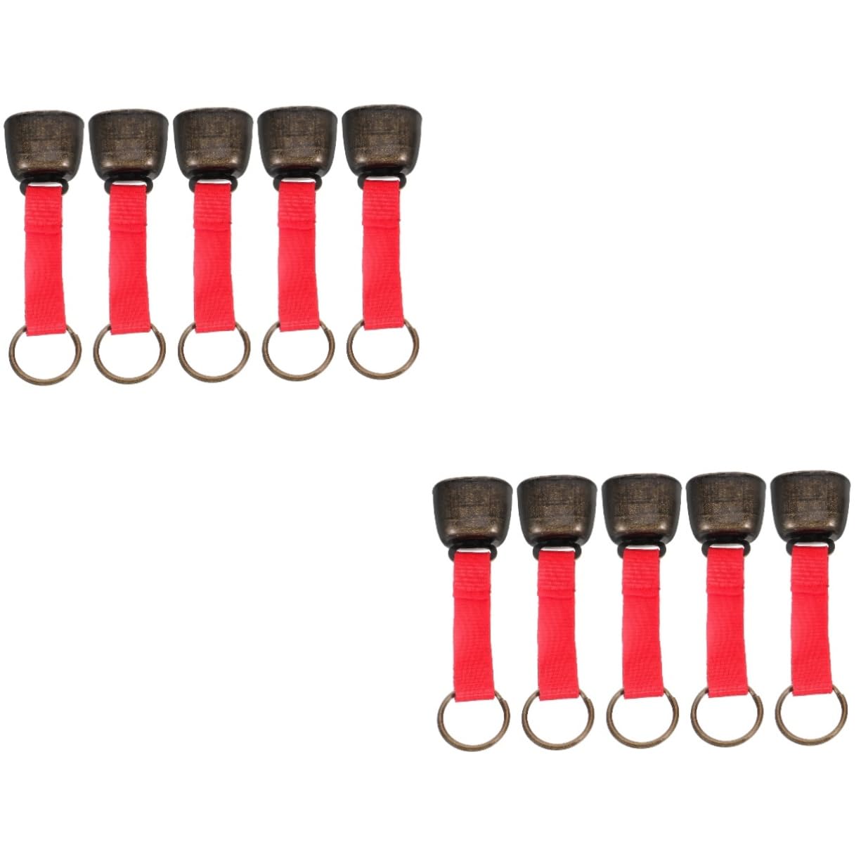 ifundom 2sets Loud Bear Bell Emergency Bear Protection Bell for Hiking Biking Climbing Bright Color with Sound for 5pcs*2