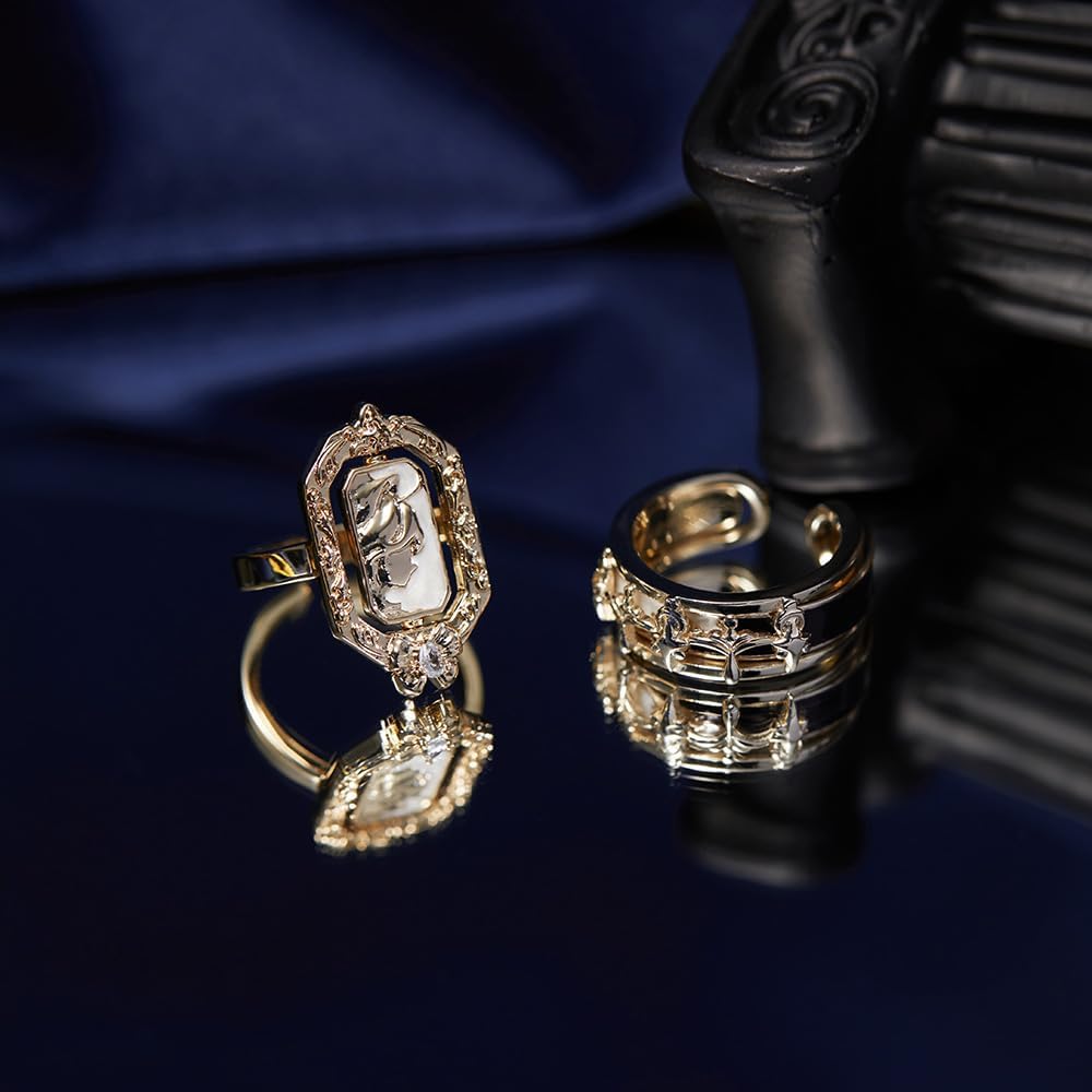 GENSHIN Impact Furina Impression Series - Layered Crown Band Ring - Image 7