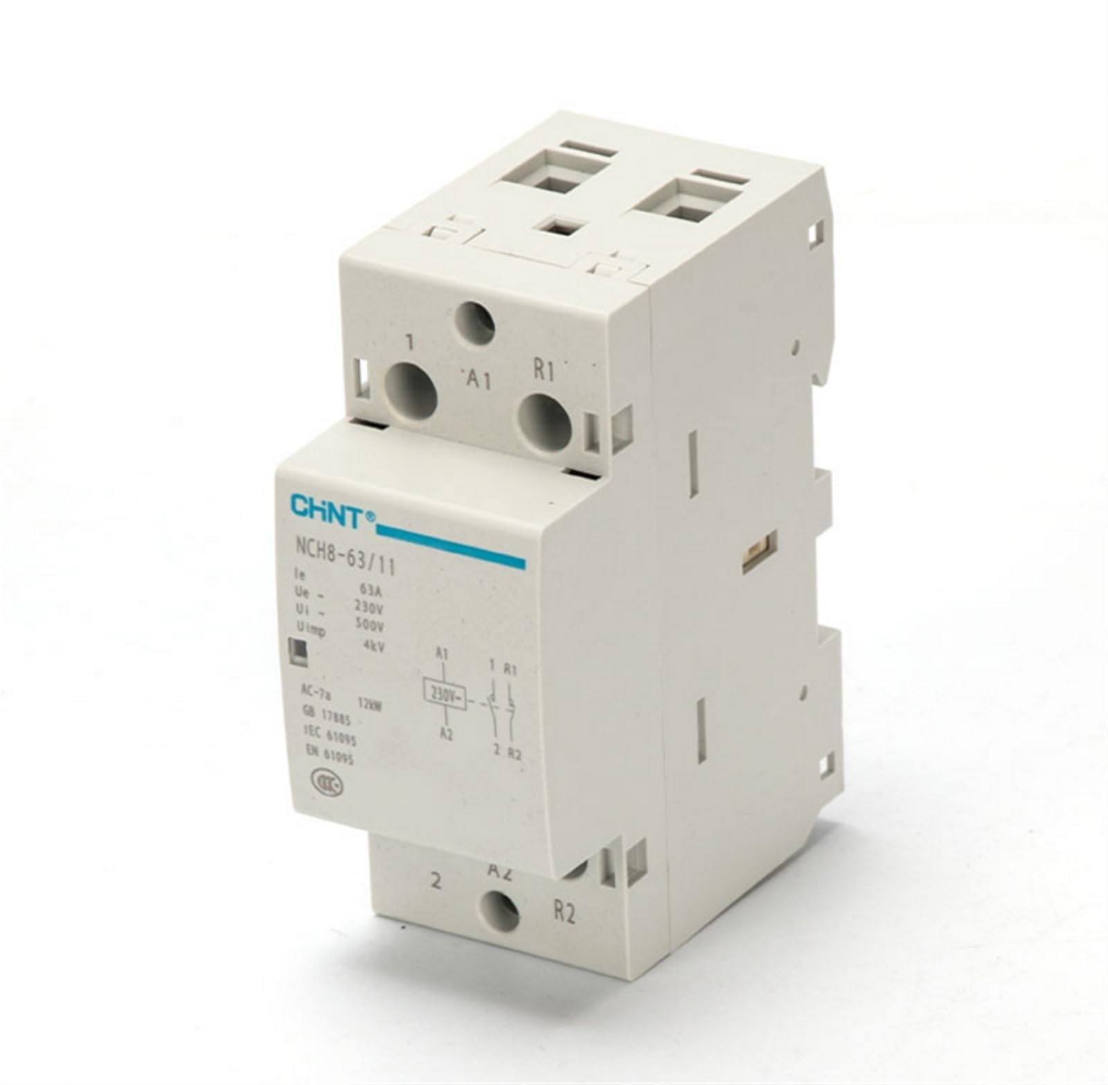 WTEPNQQDI NCH8-63/20 Modular AC Household Contactor 220V 230V 63A 1NO 1NC 2NO 2NC(Nch8-63a-11 1no 1nc)