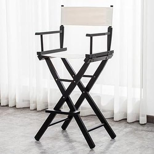 Miniatura 8 de Silla de directores de 30 pulgadas, taburete de madera plegable, silla plegable para artista de maquillaje, taburete plegable de altura, silla de