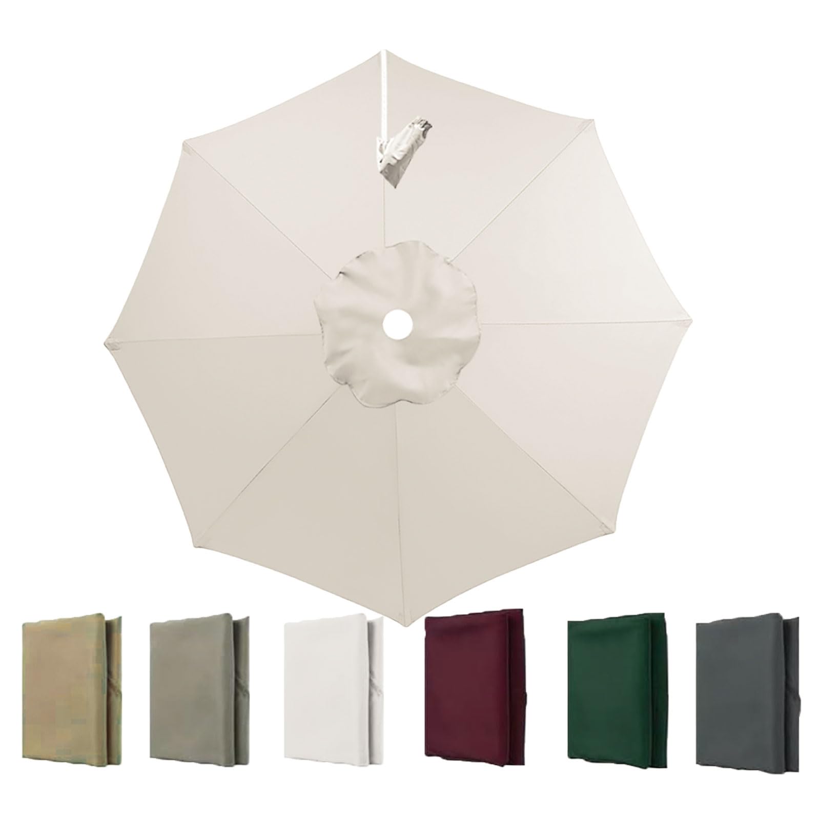 Kdqrmvv Milkywhite Cantilever3.0m Parasol Replacement Canopy For Offset Umbrella Canopy Cantilever Umbrella Round