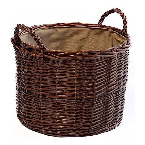 Arthur Cameron Small Wicker Log Basket Cover