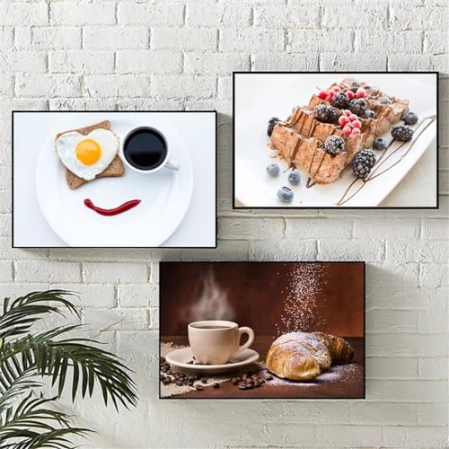 Vaisselle peinture murale toile pour raviver les murs blancs d'une cuisine