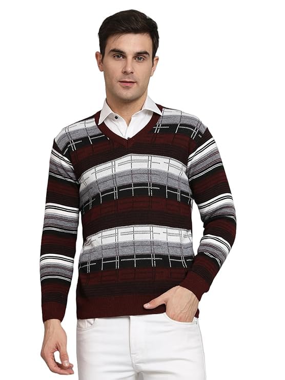 Muskan Knitwear Mens Sweaters Winter Wear Cardigan (in, Alpha, L, Regular, L, Magenta)-picture-28