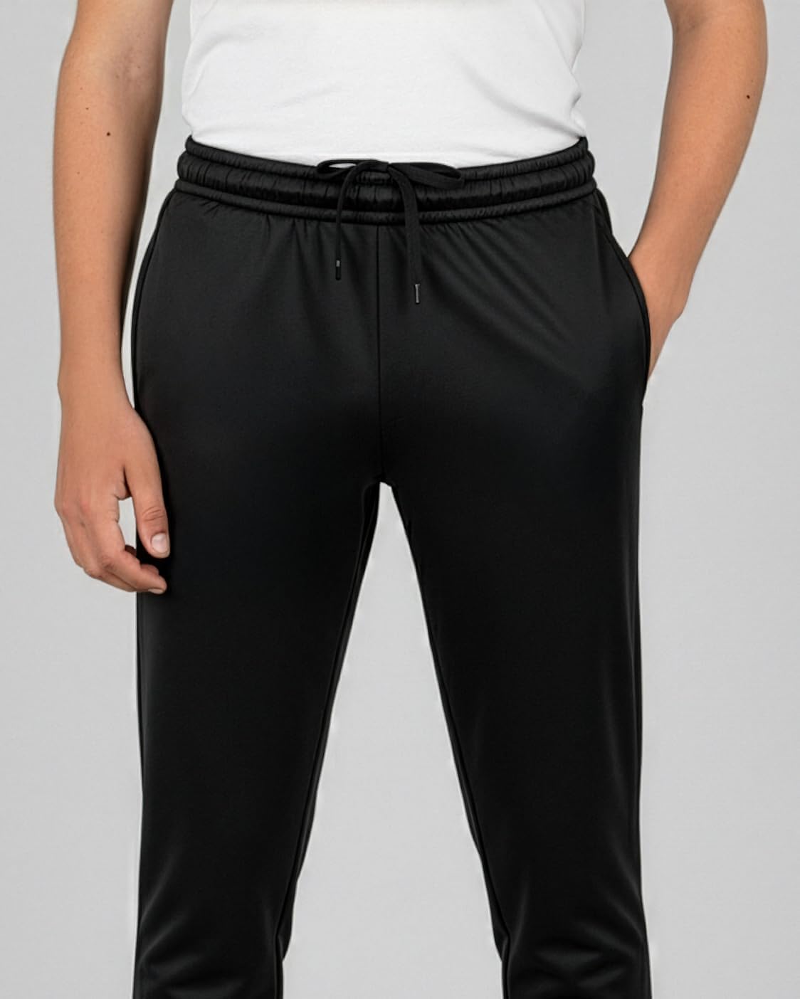 Real Essentials 3 Pack: Boys' Athletic Jogger Sweatpants - Kids Teens Youth Active Sports Pants with Pockets (Sizes 5–18) - Image 3