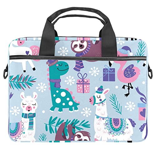 Sacoche ordinateur portable 13 à 14.5 pouces à motif paresseux et alpaga