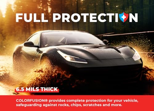 Image of ColorFusion PPF by VViViD, Gloss Metallic Black Dry Apply PPF Vinyl Car Wrap Roll 20ft x 5ft