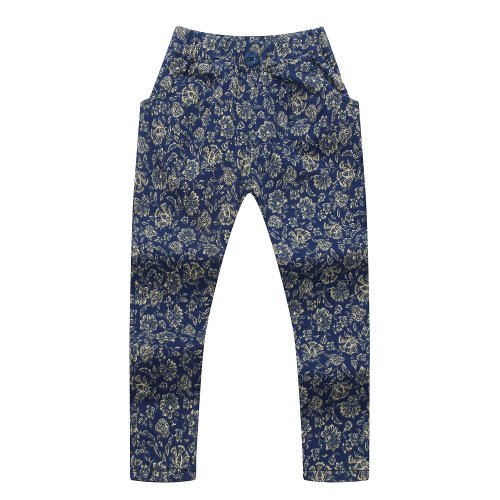 Richie House Little Girls' Tight Pants with Two Insert Pockets Rh1191