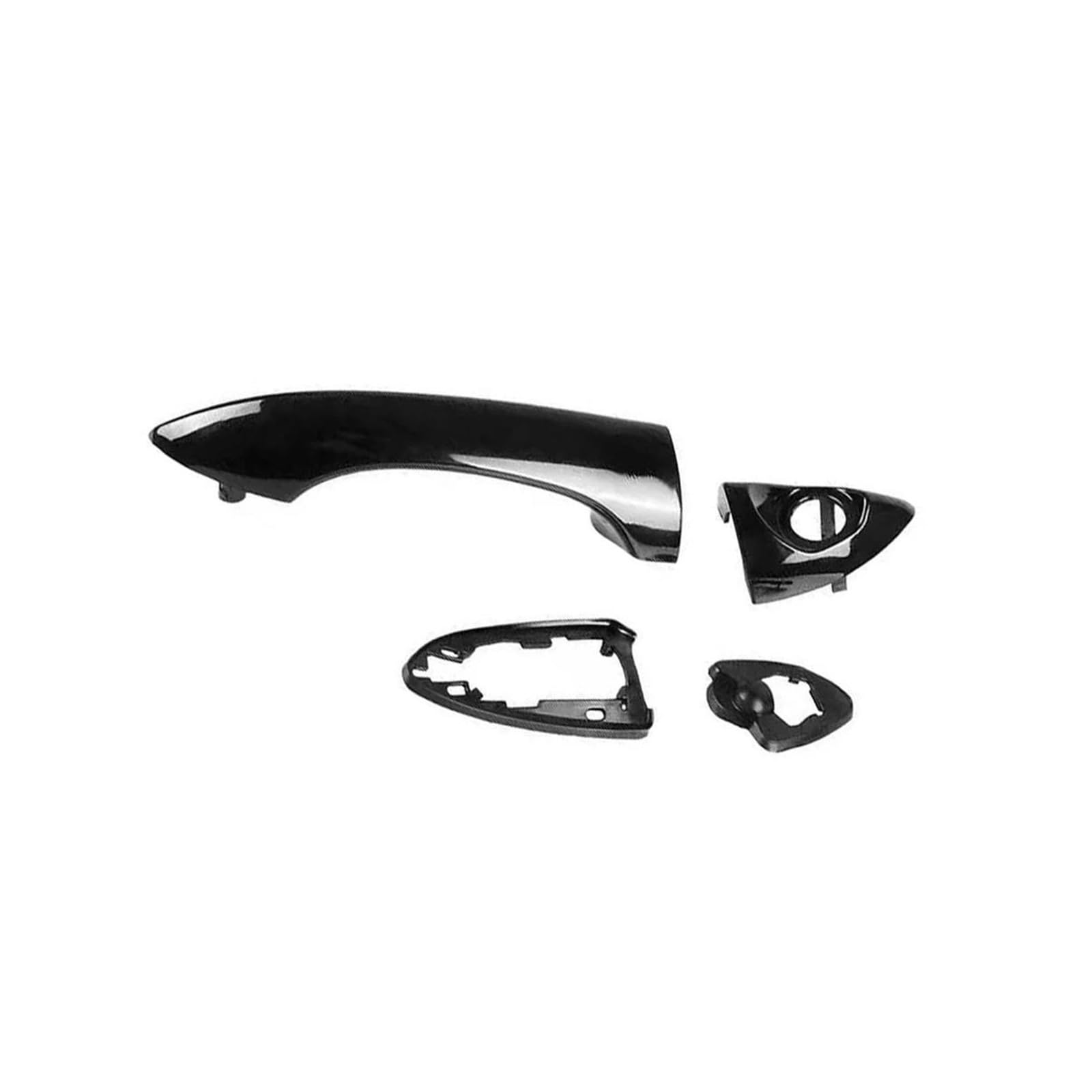 FIXCOR Car Front Left Right/Rear Left Right Outside Door Handle for X5 E53 2000-2006 51218243617 51218243618(RHD Front Right)