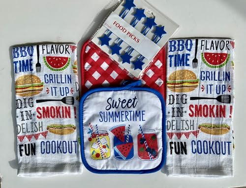 BBQ Grillin' 5 Piece Towel Set - 