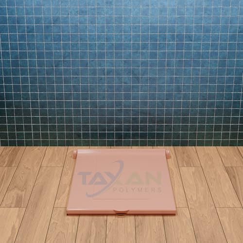 Image of Taxan Indian Toilet Seat Cover for Square Commode (21 Inch Orissa Pan) | Hard Plastic PP | Non Soft Close Toilet Lid with Easy Installation Kit | Green Finish | 56 x 42 cm | 2 Year Warranty