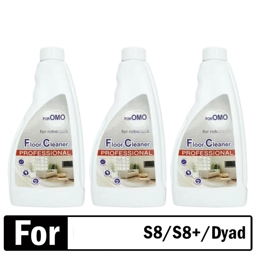 FGJNFS 480ML Floor Cleaning Liquid, Compatible with Roborock S8 Pro Ultra/S7 MaxV Ultra/Dyad/S7 Vacuum Cleaner Parts Robot Mop