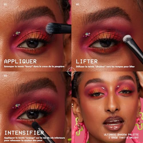 NYX Professional Makeup Palette de Fards à Paupières Ultimate Shadow 16 couleurs Finition et Longue Durée Formule Vegan Sans Ingrédients d'Origine Animale ou Dérivé I Know That' Bright - vue 6