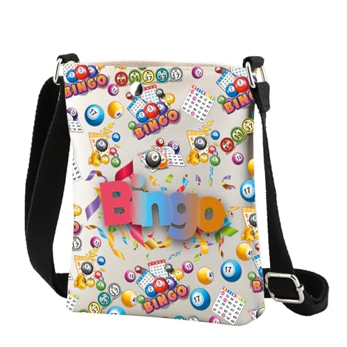 CMNIM Bingo Lover Gifts Crossbody Bag - Bingo Player Gift, Funny Travel Purse