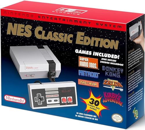 Video Gaming Console Mini NES Classic Edition System, Pre-Loaded 30 Original Official NES Games NES03