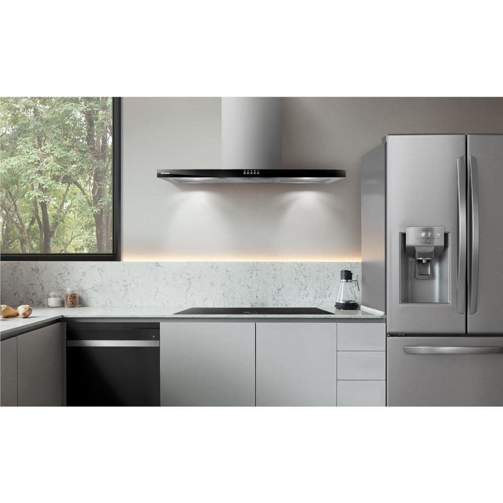Panasonic Coifa de Parede 90cm Black Glass Modo Depurador FV