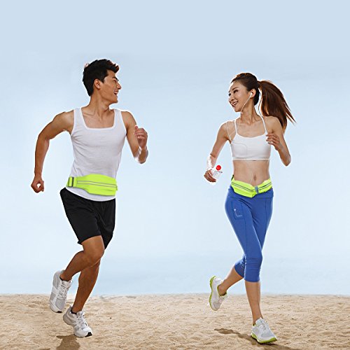 Pochete Rock Bag Esportiva Impermeabilizável Fluorescente P/Celulares Até 6 Polegadas (Verde)