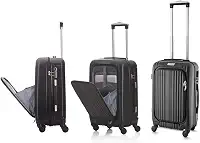 Mala de Viagem ABS para 44L - alça de mão e rodas 360 graus compartimento para notebook Easy Travel
