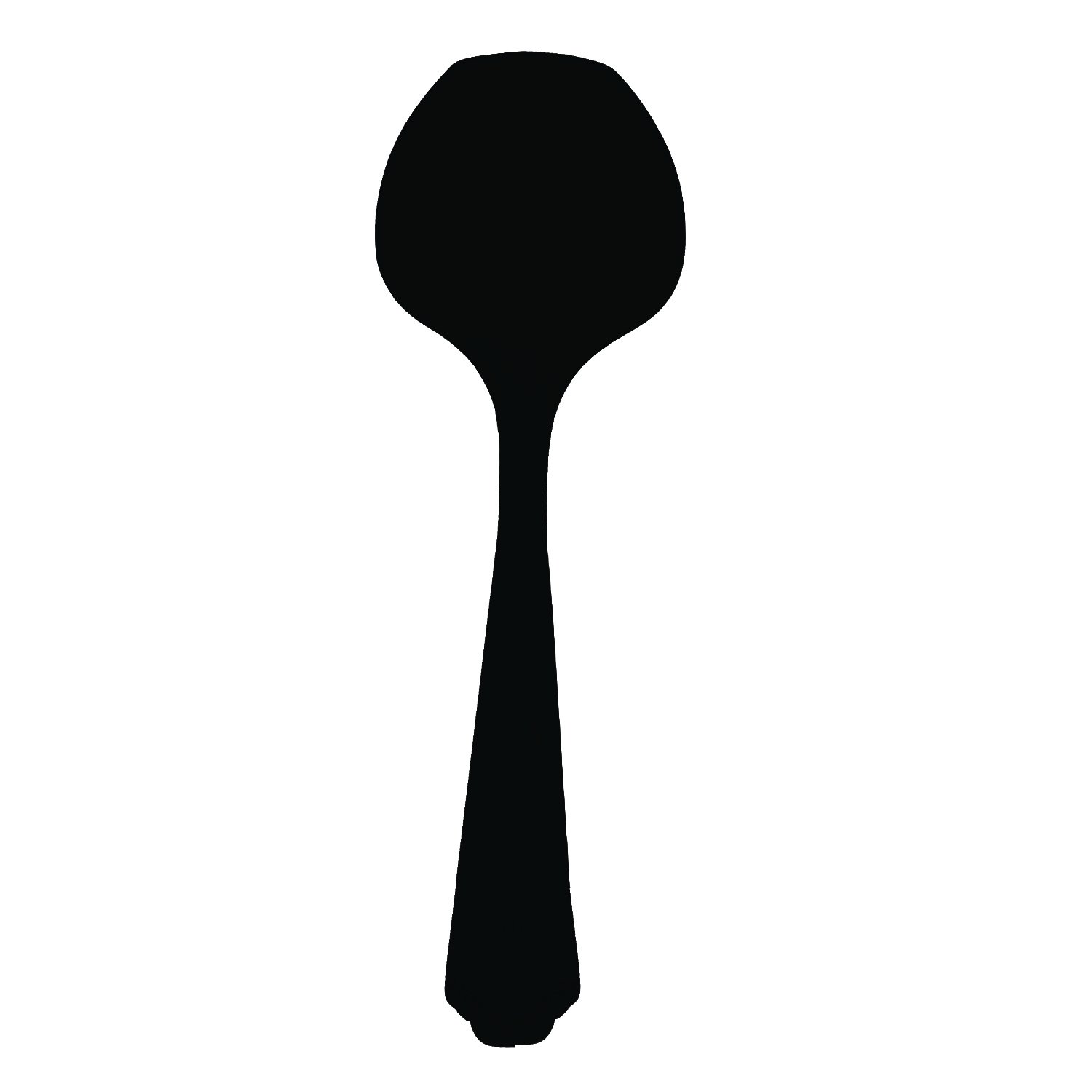 Party Essentials H3H-SP-BK Heavy Duty Serving Spoon, Hard Plastic, 8", Black (Pack of 144)