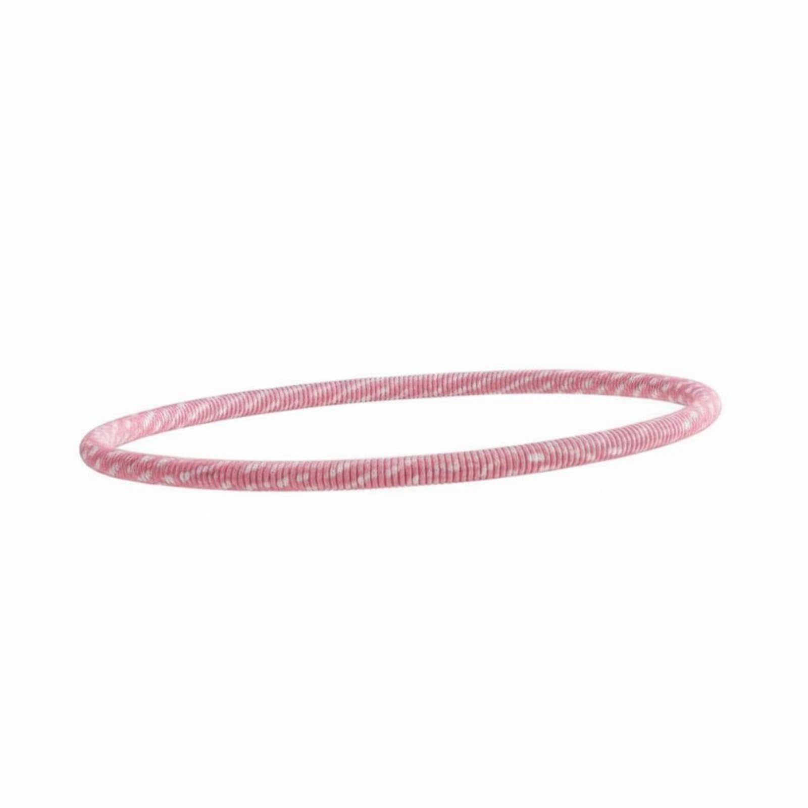 Quiet Operation Soft Flexible Exercise Hoop Non-Pinching Weighted Fitness Hoop Massage Effect Waist Toner Foldable for Women, Beginners, Home Gym, Office, Pink, 2KG-image-15