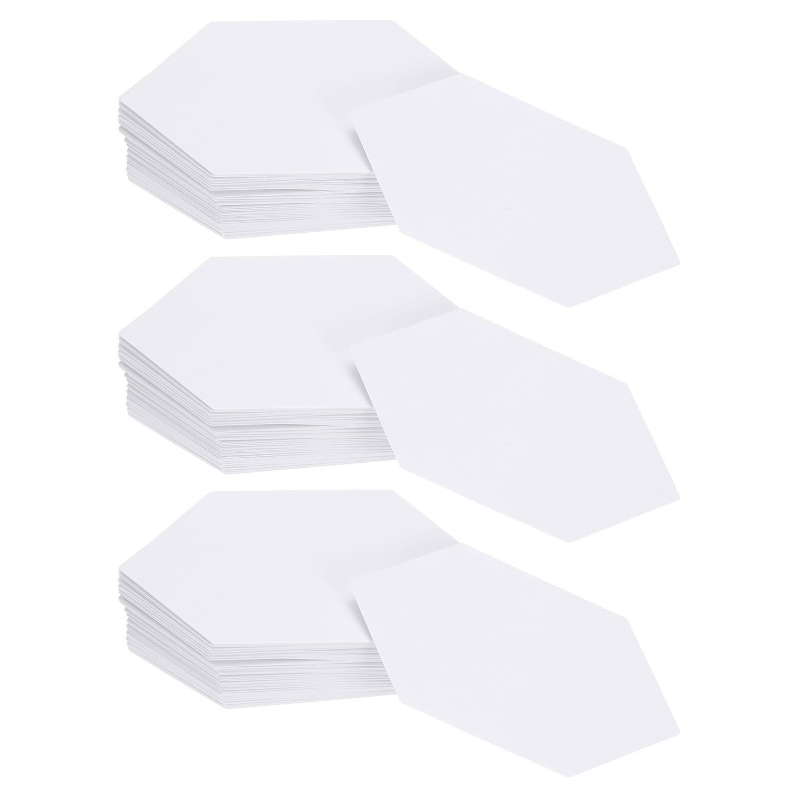 sourcing map 300 Count Hexagon Paper Piecing for Quilting, 1-Inch English Paper Piecing Templates, Foundation Pieces Patchwork Supplies for Quilting Sewing DIY Craft