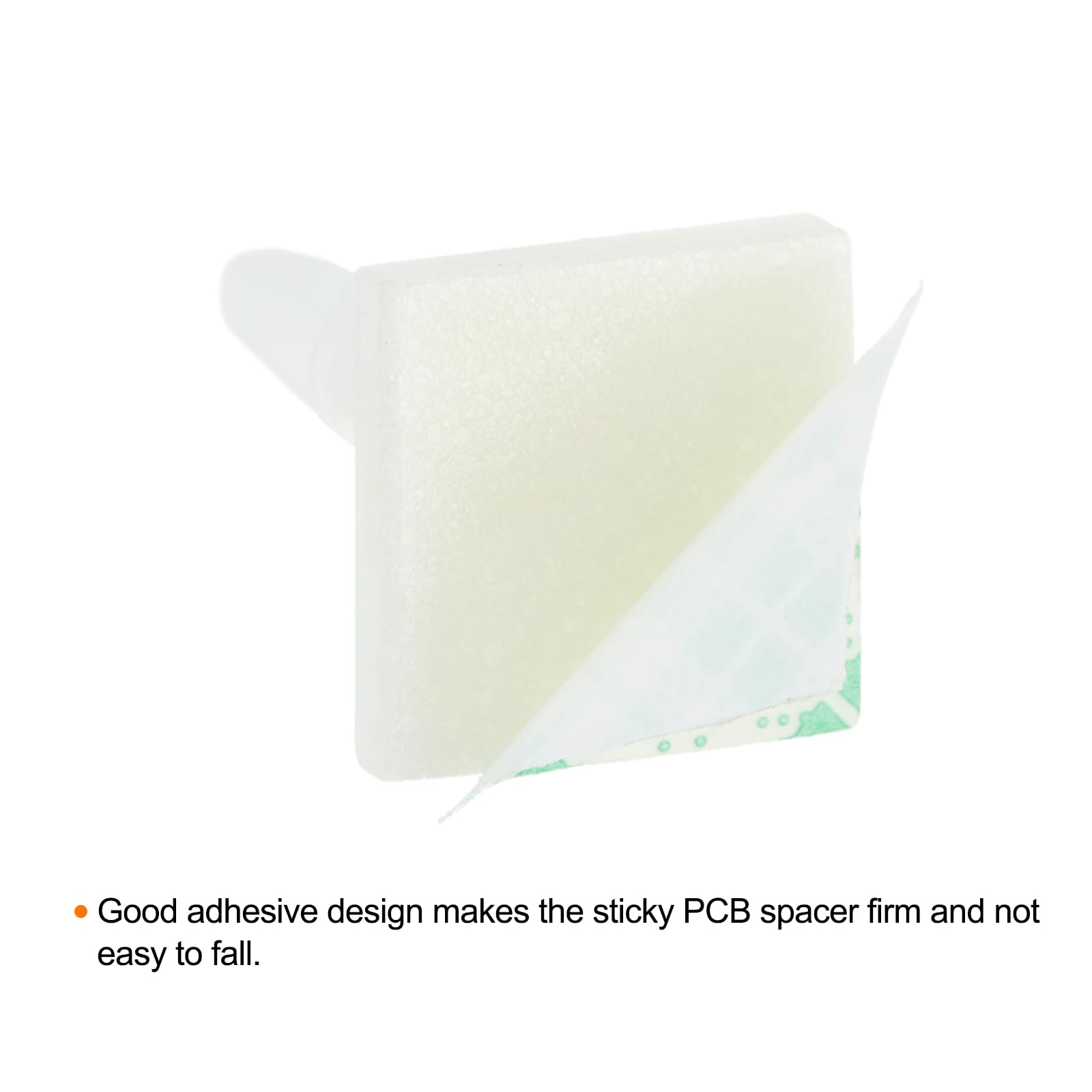 QUARKZMAN 30pz Adesivi PCB Distanziatori Appiccicosi Nylon Isolati Distanziali per PCB Scheda Supporto Altezza 0.24" Adatto PCB Foro Diametro 3mm a 3.2mm Bianco