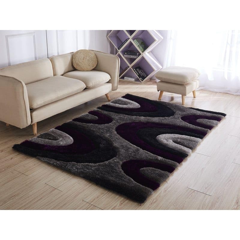 Image of HandmadeSHAGGY Pure Microfiber Smooth & Anti-Skid Carpets for Bedroom & Living Room, 2 inch Thickness Size- 3X5 Feet