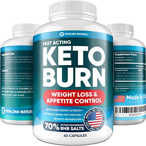 Keto Diet Pills with Pure BHB Exogenous Ketones - Effective Keto Burn Made