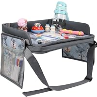 Kinder Knietablett Reisetisch,Kinder Reisetisch mit Zeichenbrett, Reisetablett Kindersitzfür Wasserdichtes Kindertisch,Autotisch für kind rücksitz