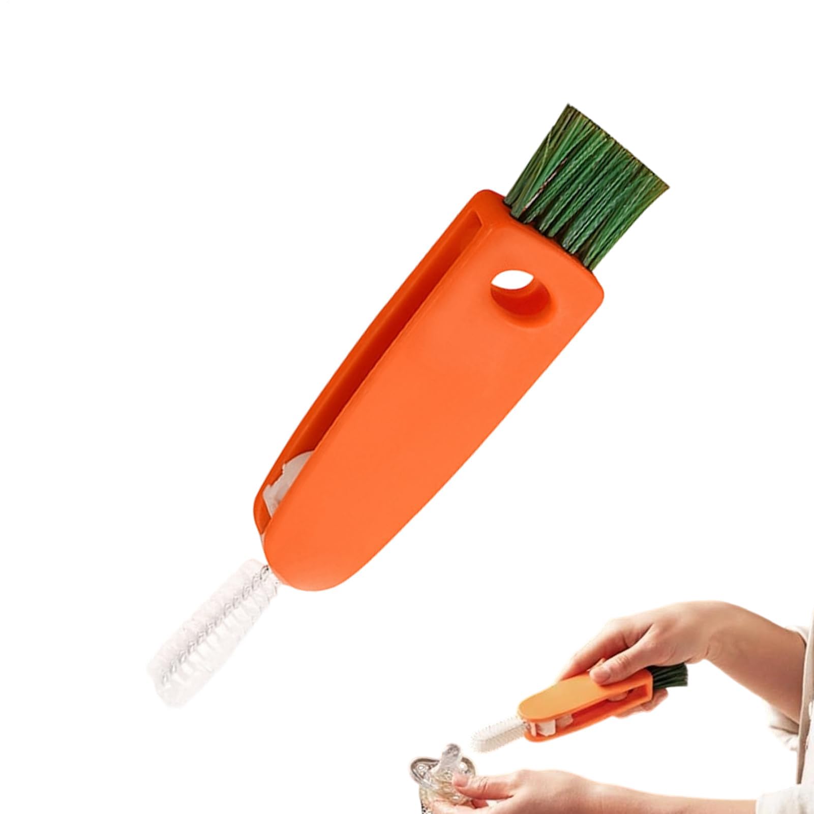 Muiltvoe Lid Cleaning Brush Tool | Crevice Tight Spaces Scrubber - Water Bottle Lid Cleaner Tool | for Mug Coffee Pot Tumbler Wine Glasses Home Kitchen Dorm Apartment