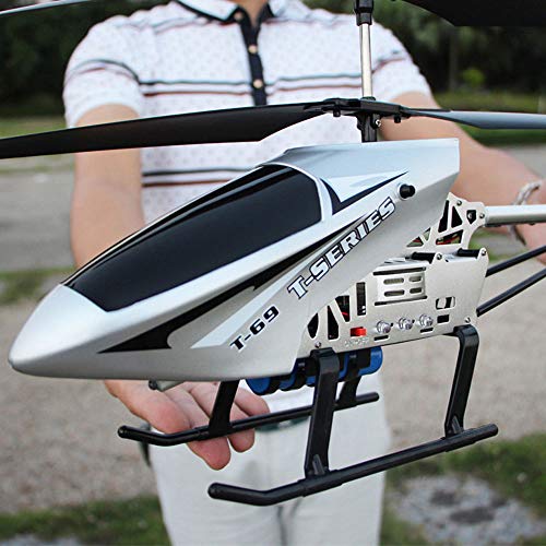 Weaston 30in Large Model Remote Helicopter Alloy Charging with Light RC Helicopter Beginner Outdoor RC Aircraft Adult Flying Enthusiasts RC Plane Children's Toy Gift