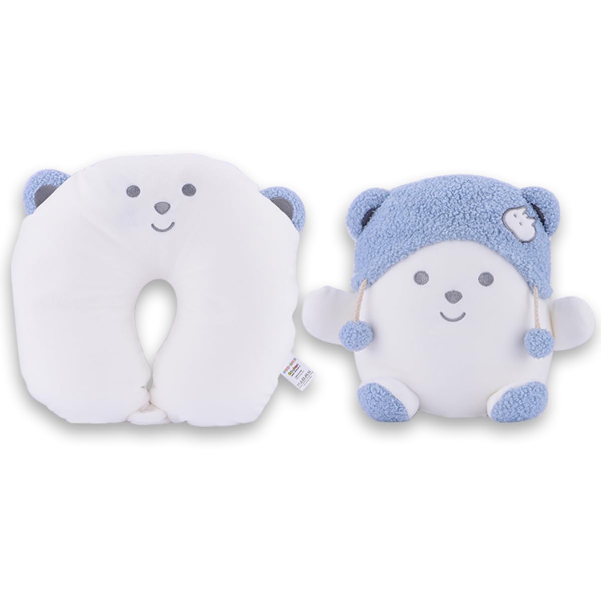 sbabam Peluche Balenottera 2 in 1 Trasformabile in Cuscino Cervicale per Dormire, Viaggio Bambini per Aereo e Auto