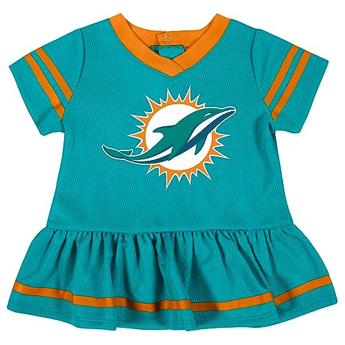 Image of Gerber NFL Baby Girls Jersey Dress and Diaper Cover