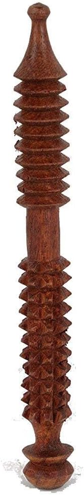 PEBBLE CRAFTS Handmade Massage Brown Wooden sticks for Hands |Accupressure