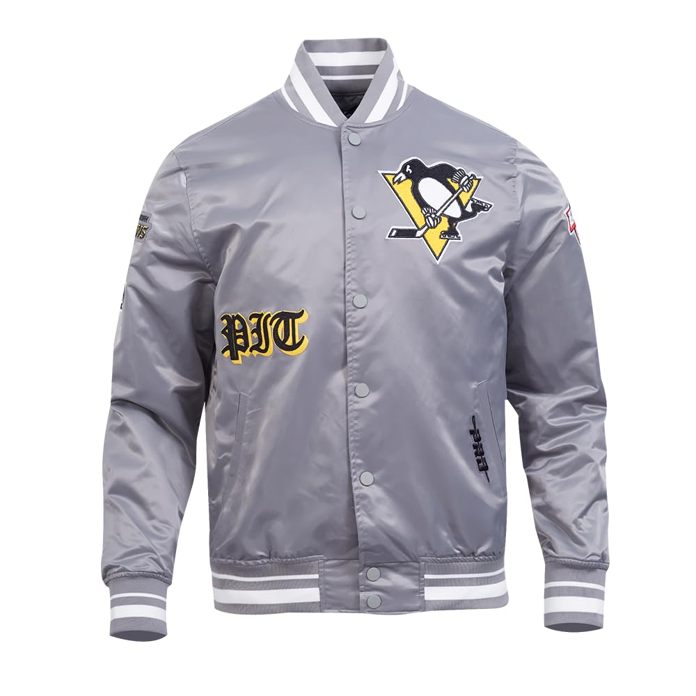 Pro Standard Mens NHL Old English Satin Jacket