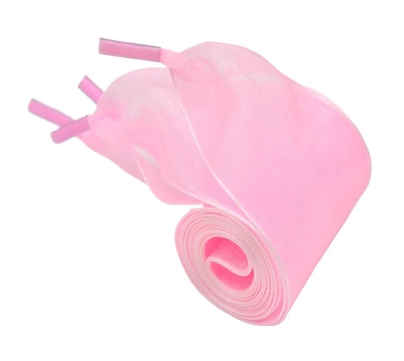 GPDNBIEU Shoelaces, Silk Satin Ribbon Shoelaces Flat Widened Organza Chiffon Yarn Big Bow Wide For Canvas Casual Shoes(Pink,100cm)
