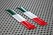 Italia Flag Ducati Aprilia Decal Sticker Pair 3