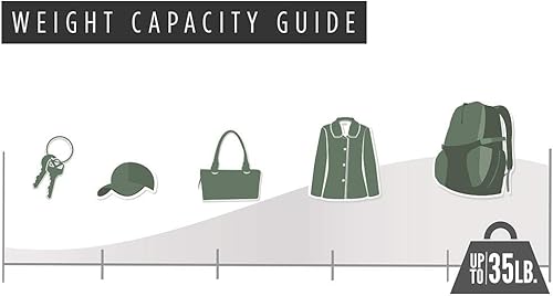 Miniatura 10 de Franklin Brass FBHDCH6-WSE-R tabla con ganchos, 27 pulgadas. Decoración con 6ganchos resistentes para chamarra y sombrero. En níquel satinado y
