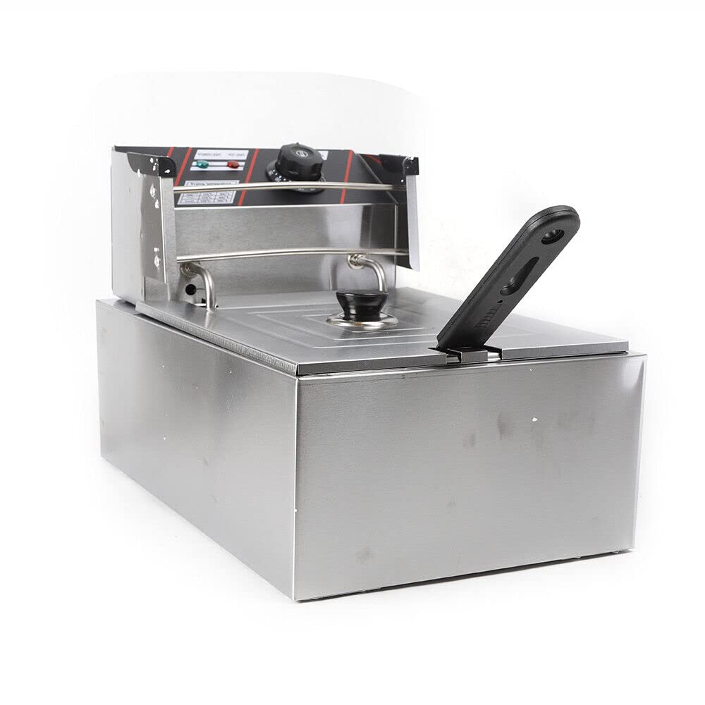5.5 Litros Freidora Eléctrica Freidora Termostato Inox Deep Fry,Freidora eléctrica,Freidora Con Cesta