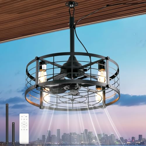 AHAWILL 20' Gazebo Fan, Outdoor Hanging Fan...