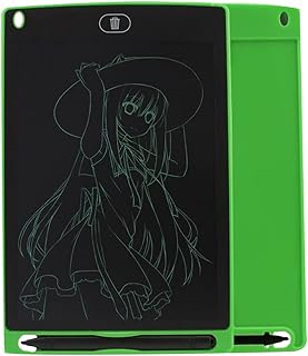 تابلت للكتابة والرسم بشاشة LCD مقاس 8.5 بوصة للكتابة الكهربائية والرسم والنوت بوك وصديق للبيئة من جينيريك مع قلم ستايلس للأطفال والكبار (لون أخضر)